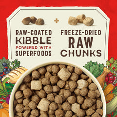 Stella & Chewy's SuperBlends pollo-pato sin jaula, proteína limpia para perros.