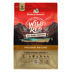 Stella & Chewy's Wild Red, bolsa visible, lista para alimentar con proteína alta.