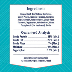 Stewart Zen Beef & Pumpkin: ingredientes clave sin granos para una opción natural.