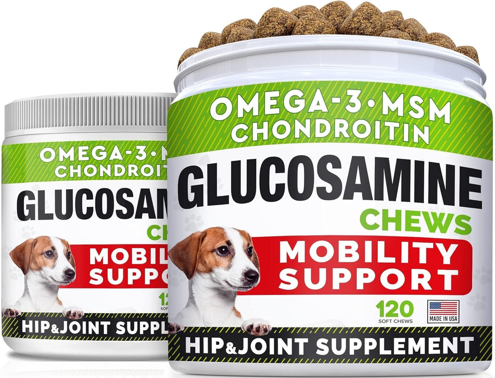 STRELLALAB glucosamina para perros grandes: masticables para movilidad diaria