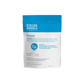 Strong Animals First Peep: tapa recerrable para conservar el suplemento.