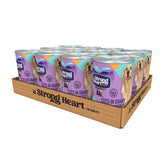 Strongheart lata de ternera en salsa, sabor intenso para la comida diaria de tu perro.