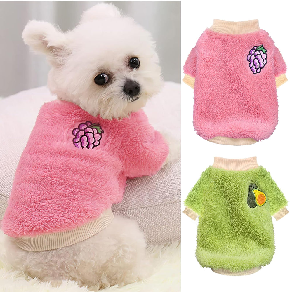 Suéter XXS para perros pequeños, pack invernal, tejido cálido para paseos.