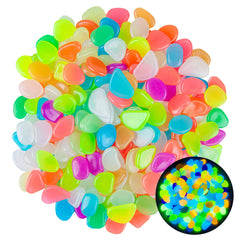 Piedras fosforescentes Sukh para acuario y jardín con mezcla de colores.