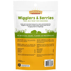 Sunseed Vita Prima Wigglers & Berries: gusanos deshidratados visibles para aporte proteico