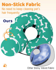 Collar donut de Supet ligero, no bloquea la visión del perro.