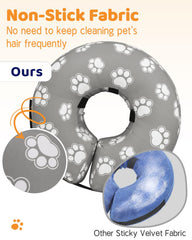 Supet collar inflable con tela antiadherente, fácil de limpiar y mantener.