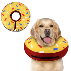 Supet collar inflable para perro dona, brinda confort durante la recuperación.
