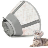 Cono Supet para gato suave malla-aire: comodidad y visión lateral.