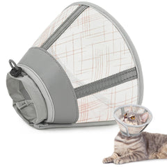 Cono Supet para gato suave malla-aire: comodidad y visión lateral.