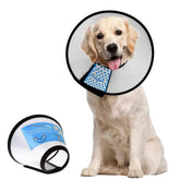 Cono Supet para perro con ajuste seguro para recuperación.