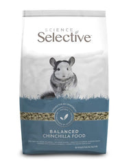 Mezcla de ingredientes naturales en Science Selective para chinchillas