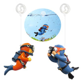 SUPTEC diver flotante dentro del acuario, compañero seguro para los peces