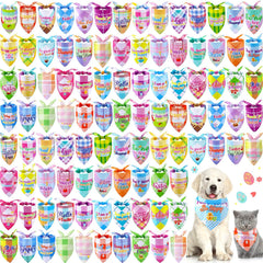 Bandanas Sweetude Pascua plaid 50 estilos, para vestir a tu mascota con estilo festivo.