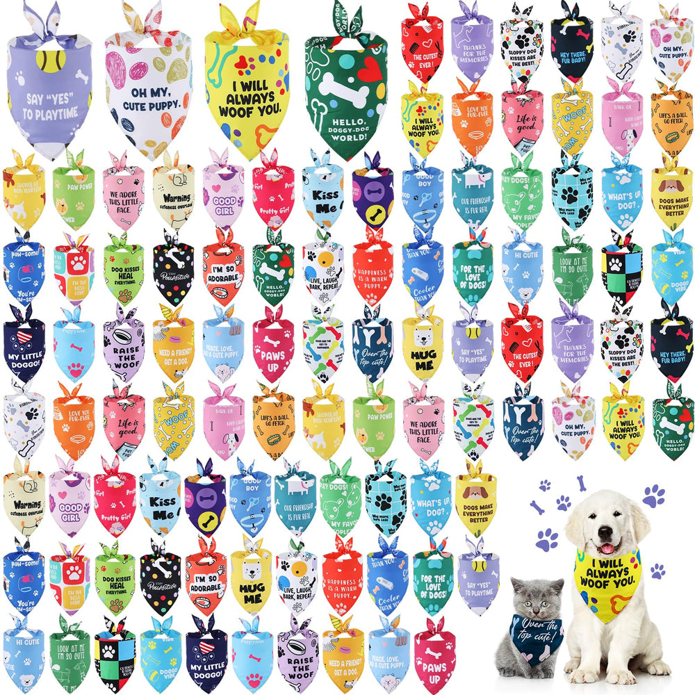 Sweetude pañuelos para perros, enfoque en cuadros variados y cambios de look diarios.