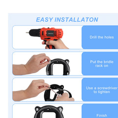 Swess montaje de pared para bridas, instalación rápida y limpia