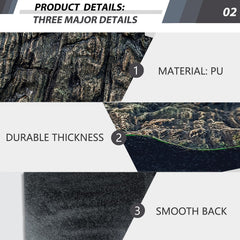 Sysmashing fondo rocosa para anfibios: decoración versátil en el tanque.