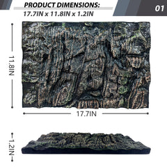 Sysmashing panel rocoso para terrarios: textura 3D para zonas de escalada.