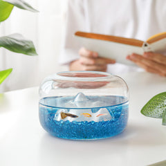 Piedras de vidrio para vasos de T4U, azules, añaden brillo decorativo.