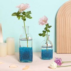 Piedras ornamentales T4U para peceras, azules, crean ambiente visual atractivo.