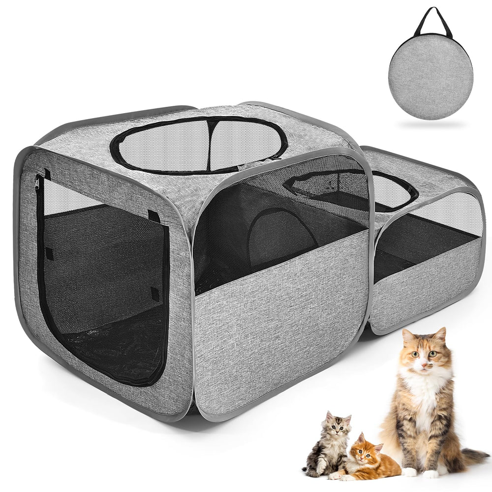 TailTastic jaula para gatos exterior plegable para uso al aire libre