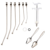 Talk-Satisfied tubo gavage 18G curvado para aves, control preciso de dosis.