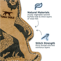 Tall Tails Big Jr. Juguete de cuero natural para perros medianos y grandes.