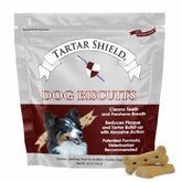 Galletas dentales para perro Tartar Shield con sabor a pollo y limpieza bucal.