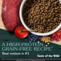 Taste of the Wild Appalachian Venison etiqueta de ingredientes y superalimentos