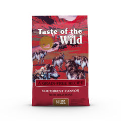Taste of the Wild canon-suroeste jabali-seco-para-perros, sabor intenso y proteina real.