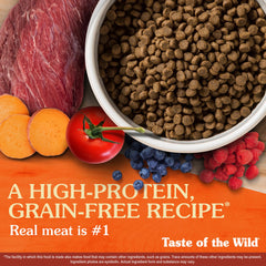 Verduras y frutas con antioxidantes en Taste of the Wild High Prairie Puppy