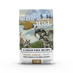 Taste of the Wild Pacific Stream plato para cachorros con salmón ahumado y energía