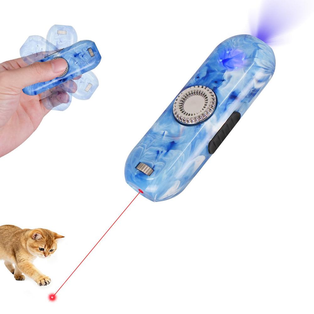 TBTeek Juguete para Gatos con giro de dedo 360 para juego interactivo y ejercicio diario