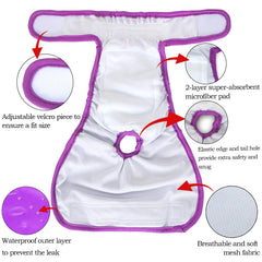 Teamoy panales para perra femenina: capa exterior impermeable PUL.