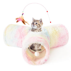 Tempcore túnel para gato 3 vías plegable para juego y ejercicio en casa.