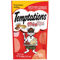 Temptations Backyard Cookout, empaque de 3 oz para premiar a tu gato.