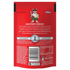 Textura crocante de Temptations Backyard Cookout, snack satisfactorio para gatos.