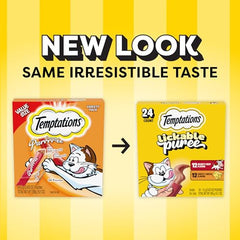 Temptations puré cremoso en tubo higado-res-queso, topper para comida diaria.
