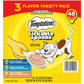 Temptations Cucharas Lickables: dos sabores irresistibles en una cuchara para gatos