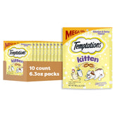 Temptations gatito, golosinas crujiente suave, premio dual para gatitos.