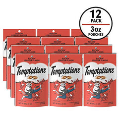 Temptations Langosta Rockin: textura doble que mantiene a tu gato interesado.