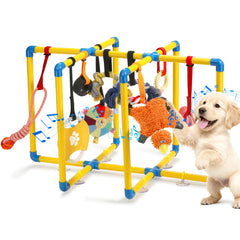 Gimnasio Tengantongda para cachorro con montaje fácil y estable.