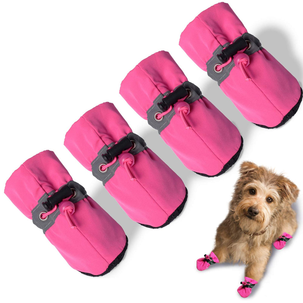 Botas TEOZZO para perro, ajuste de tamaño cómodo para paseos precisos.