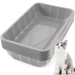 Bandejas desechables Tessco for you, 30 unidades, ideales para higiene rápida de gatos.