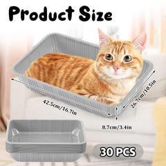 Material PET resistente, Tessco for you, bandeja desechable confiable para viaje con mascotas.
