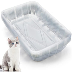 Bandeja desechable Tessco para ti para gato, tamaño 16.7 x 10.5 x 3.4 pulgadas, ideal para viaje.