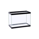 Acuario Tetra de cristal rectangular 5,5 gal con vista clara de los peces.