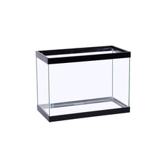 Acuario Tetra de cristal rectangular 5,5 gal con vista clara de los peces.