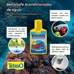 Tetra BettaSafe: detalle de gotas para la dosificación correcta.