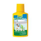 Tetra SafeStart Plus en botella de 100 ml para iniciar el acuario con bacterias beneficiosas.